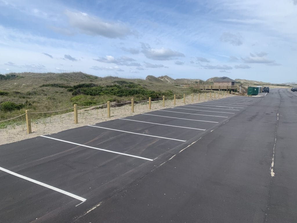 Buxton Beach Fence & Parking Lot Construction - Outer Banks North Carolina - 11