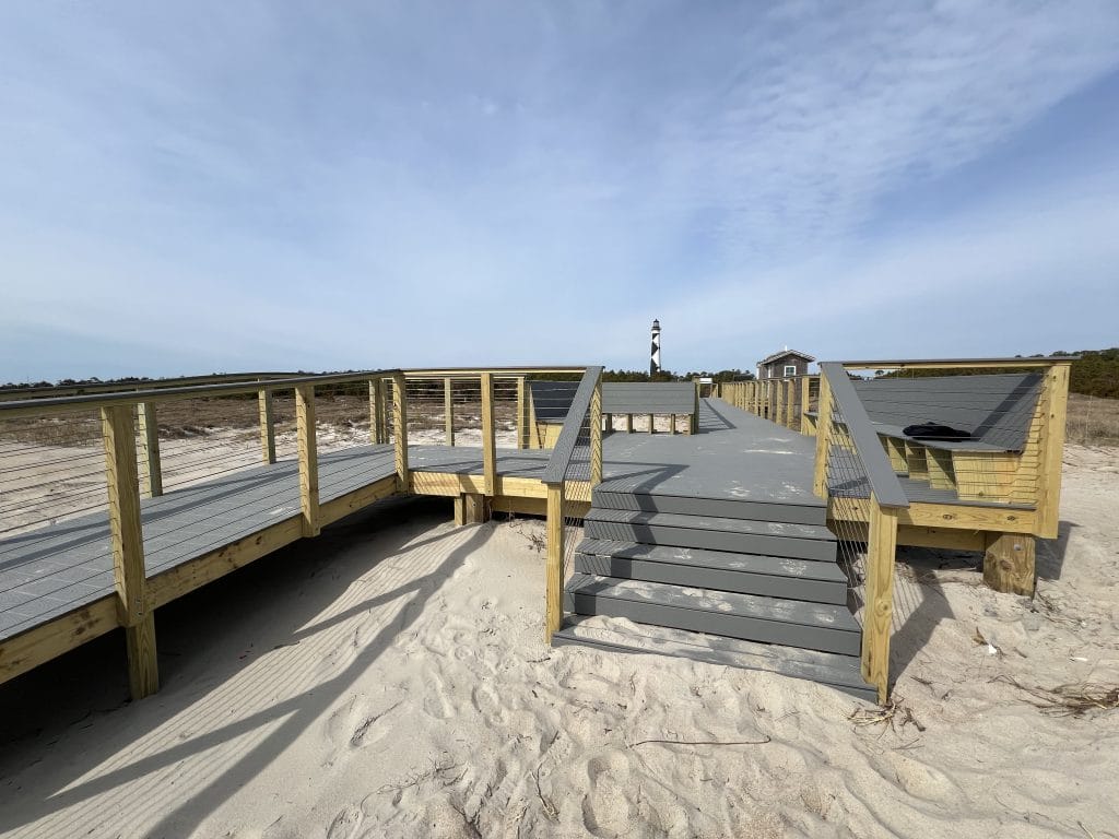 Cape Lookout Beach Boardwalk Construction - Outer Banks North Carolina - 3