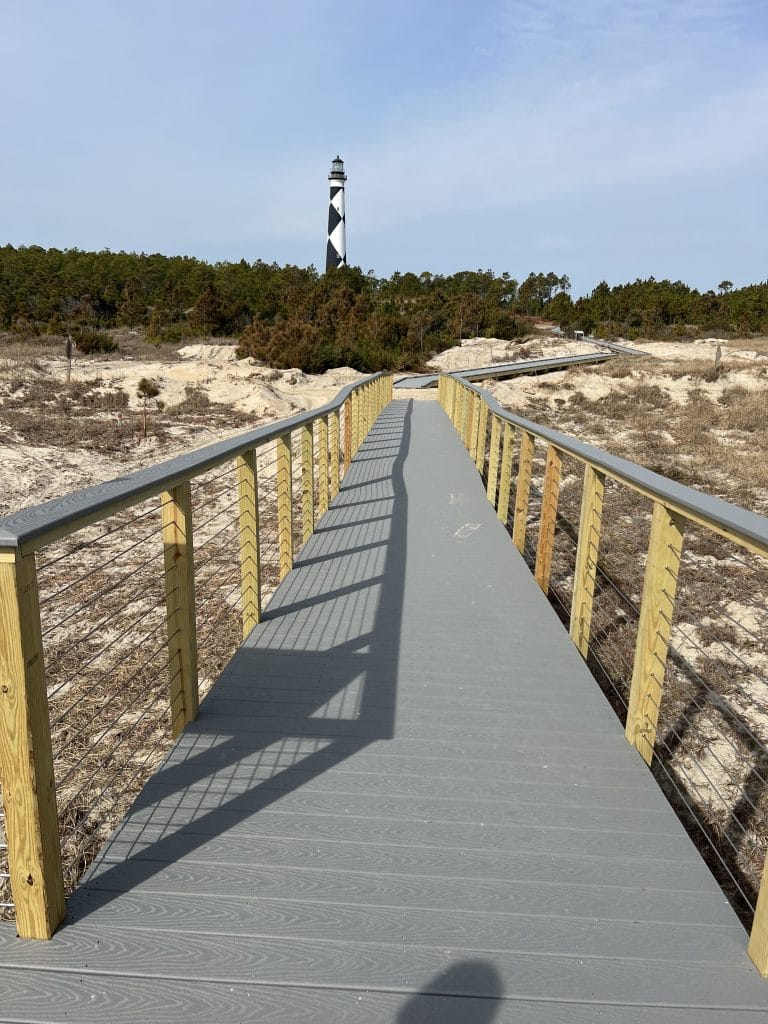 Cape Lookout Beach Boardwalk Construction - Outer Banks North Carolina - 4